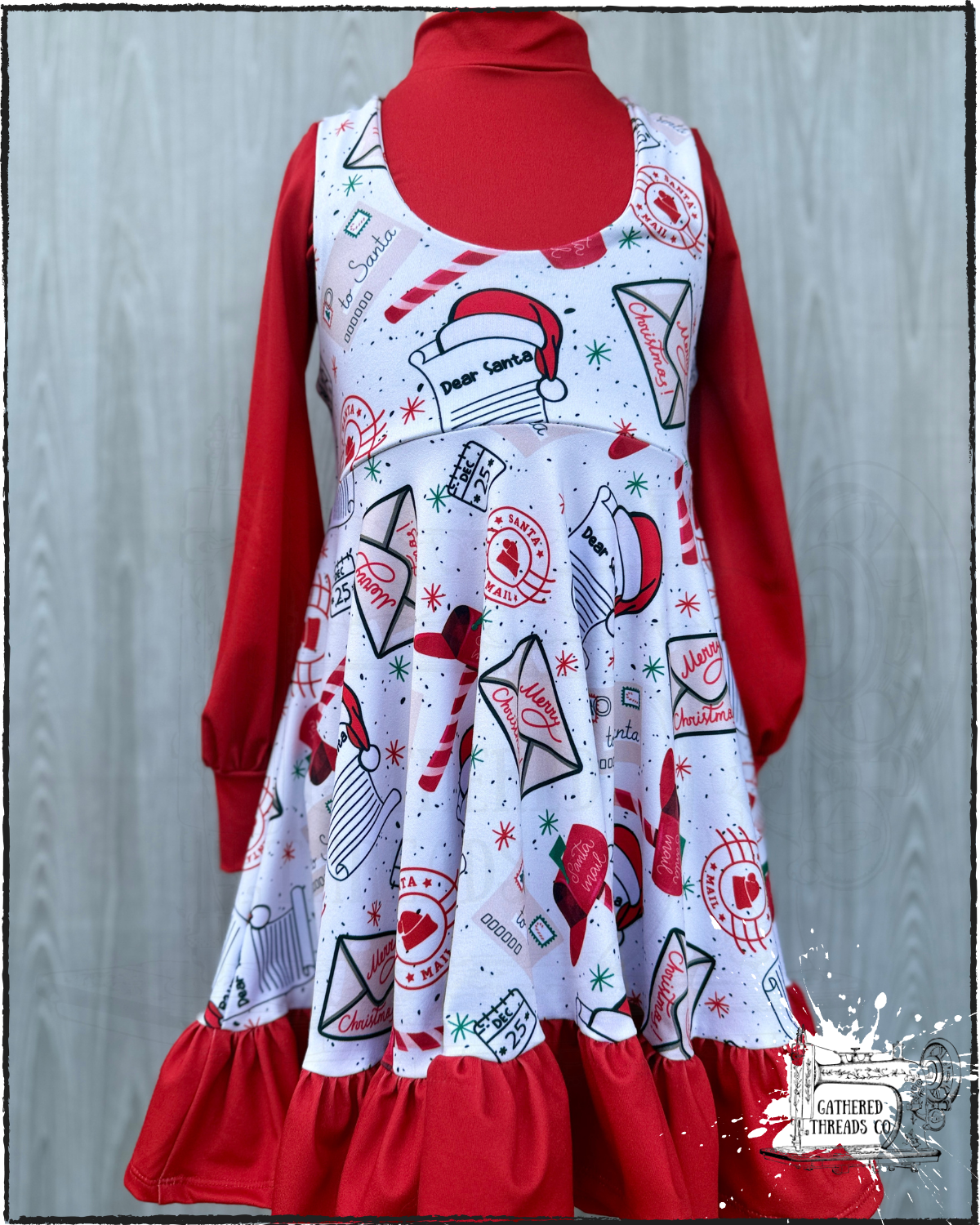 Letters to Santa Pinafore & Mock Turtle Neck
