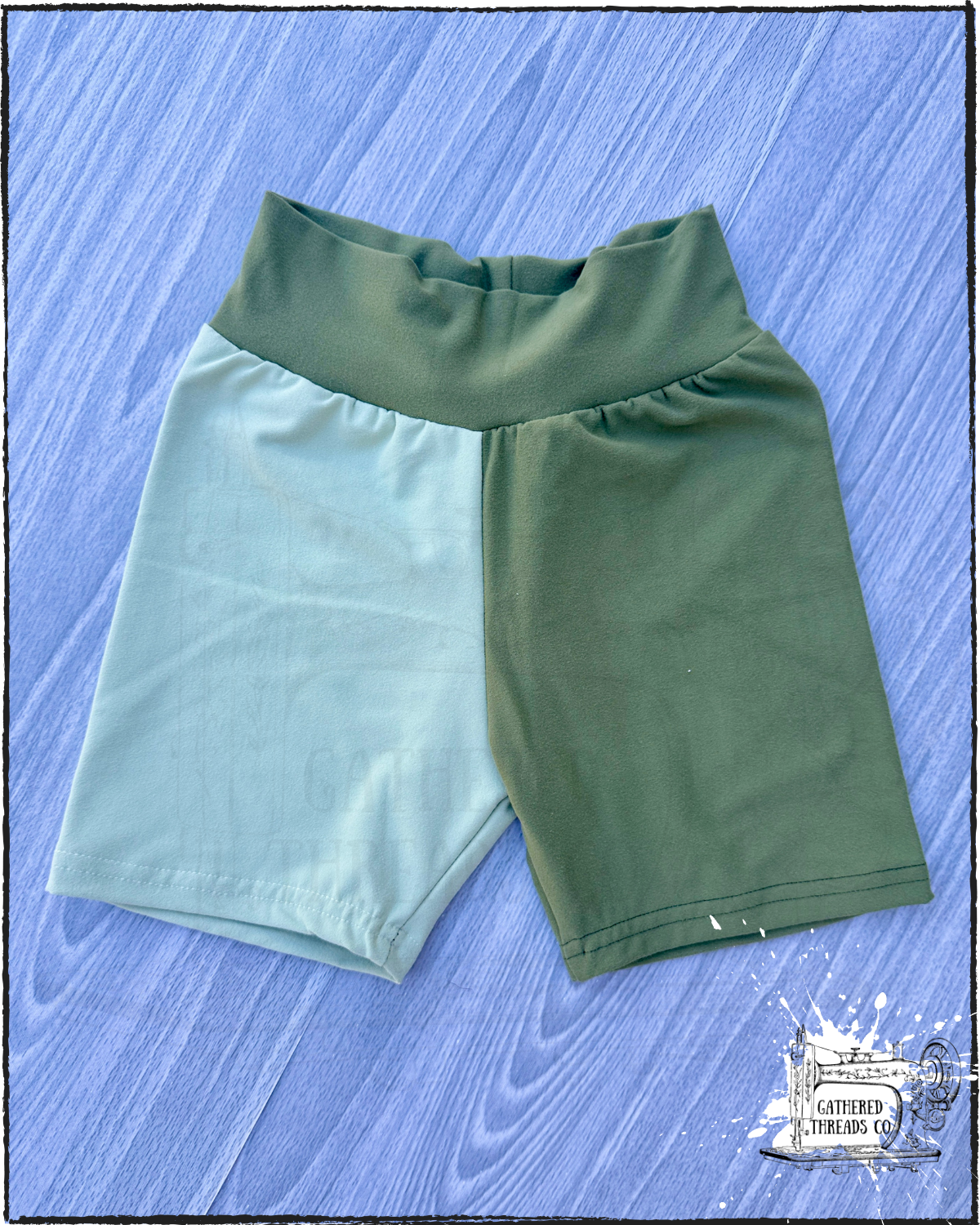 Color-block Tee & Bikers size 5(kids) *RTS