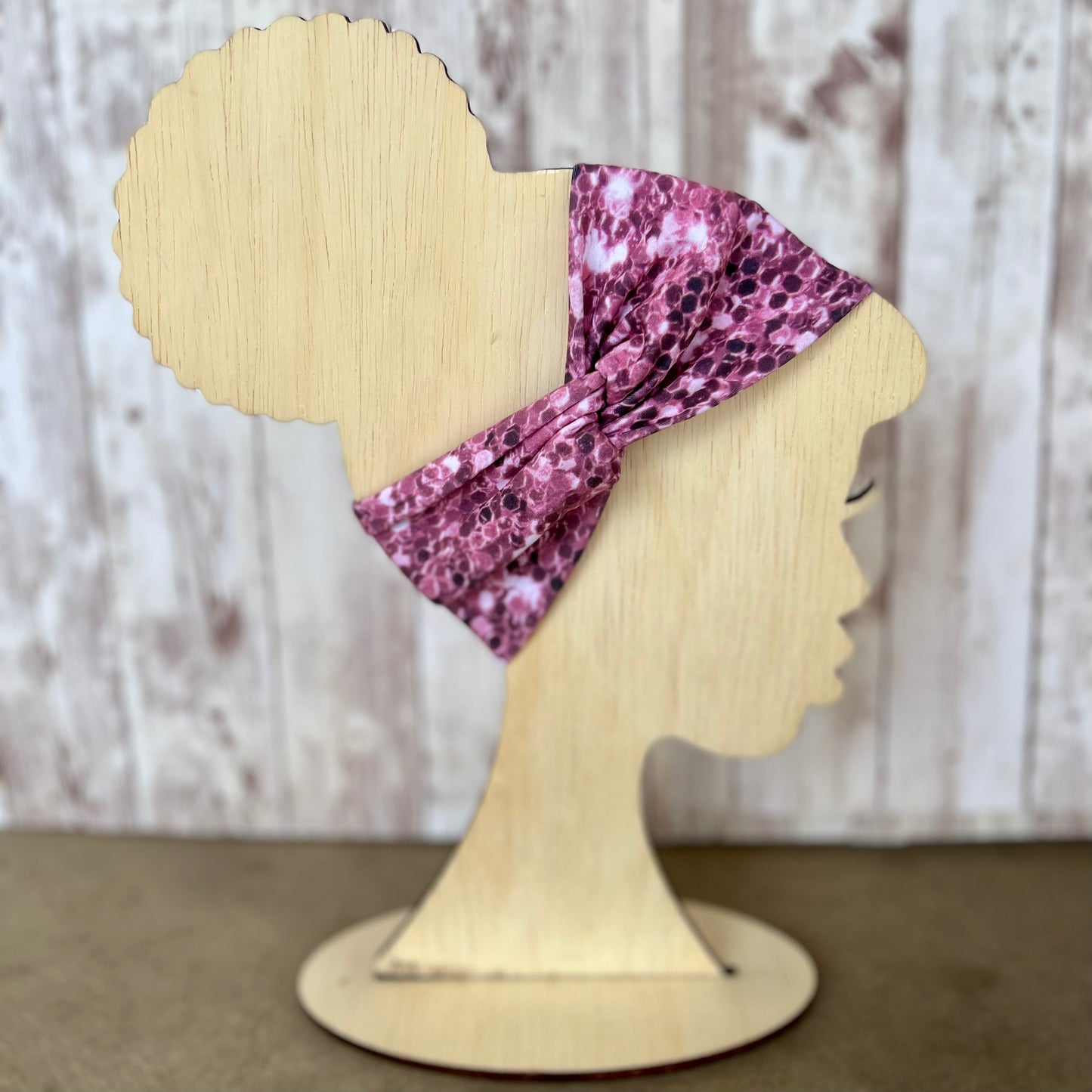 Faux Glitter Faux Knot Adult Headband *RTS