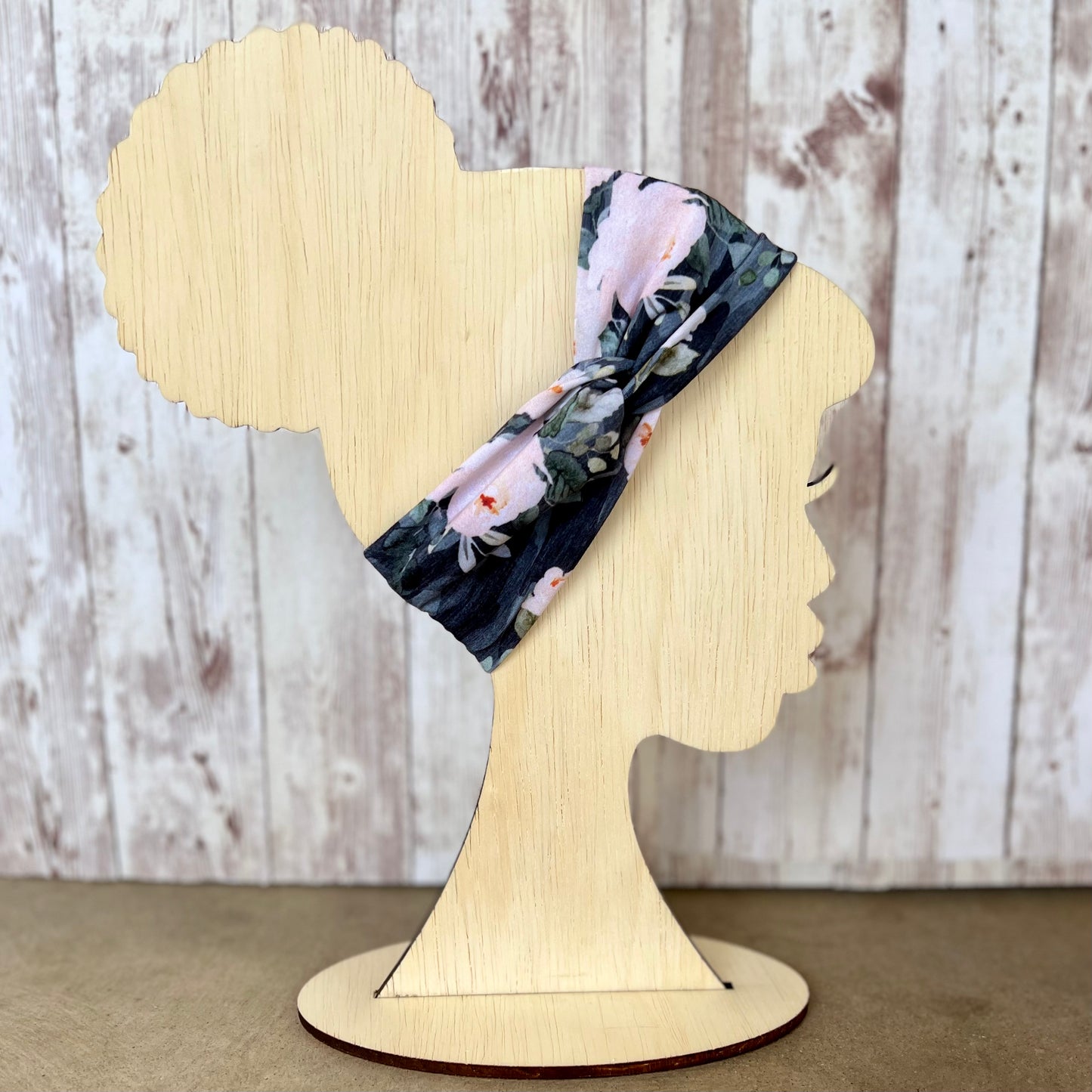 Camo Peony Faux Knot Adult Headband *RTS
