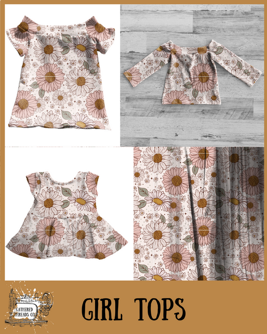 Boho Daisys Girl Tops