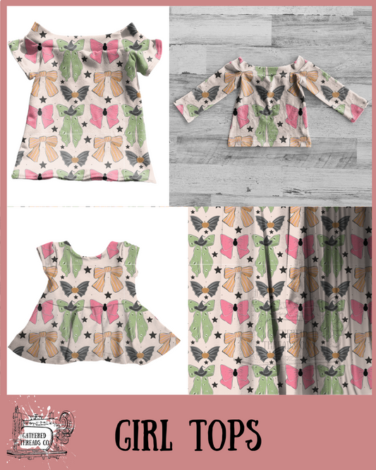 Spooky Threads Girl Tops