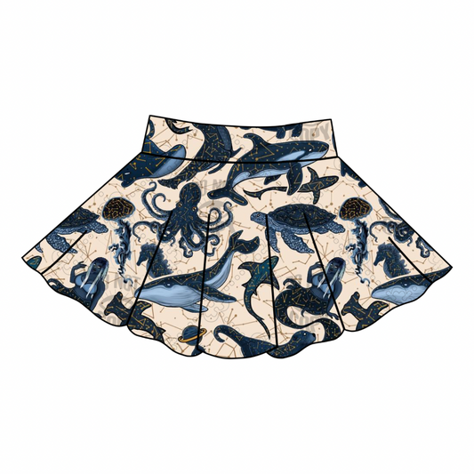 Sealestial Skater Skirt (Girls)