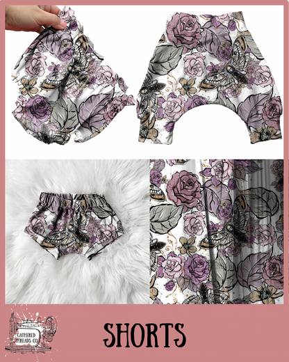 Floral Moth Shorts