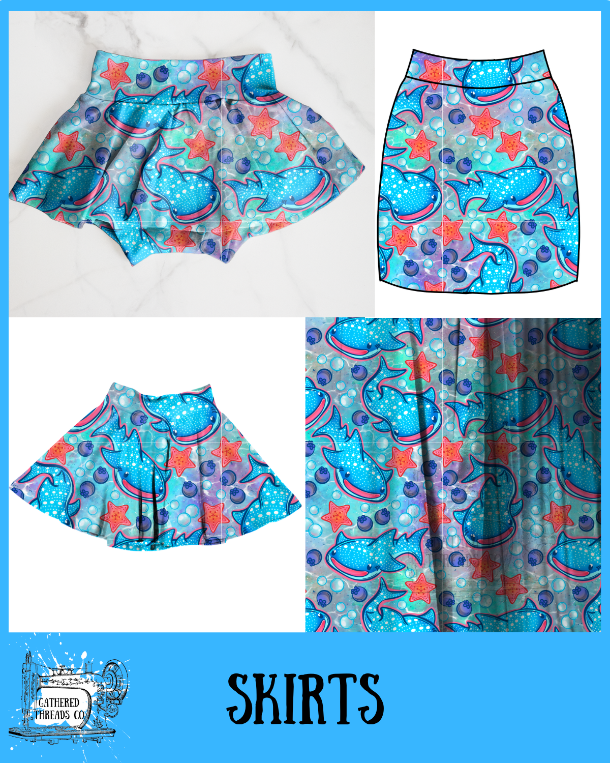 Whale Shark  Skirts