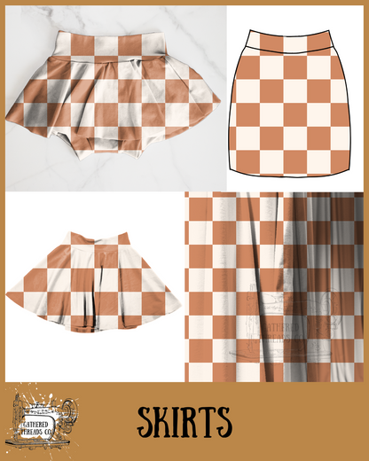 Neutral Checks   Skirts