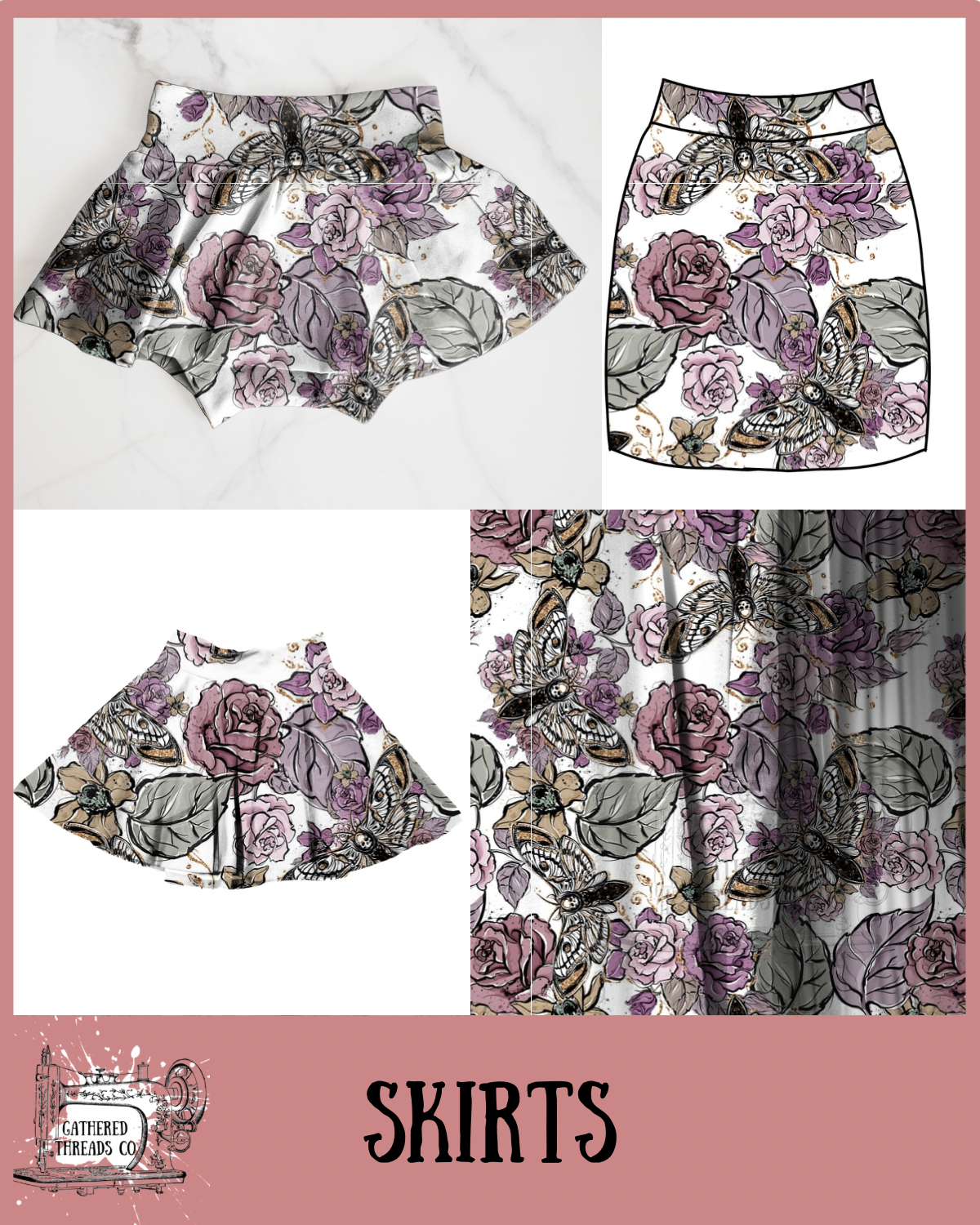 Floral Moth Skirts