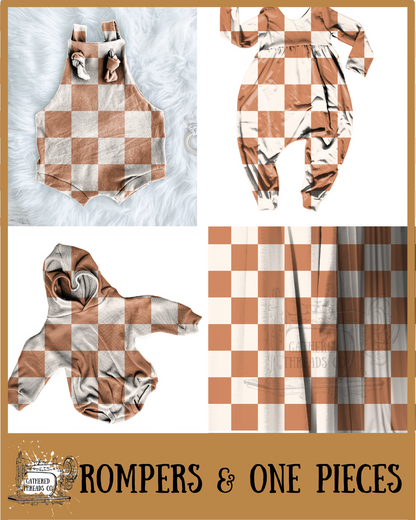 Neutral Checks   Rompers & One Pieces