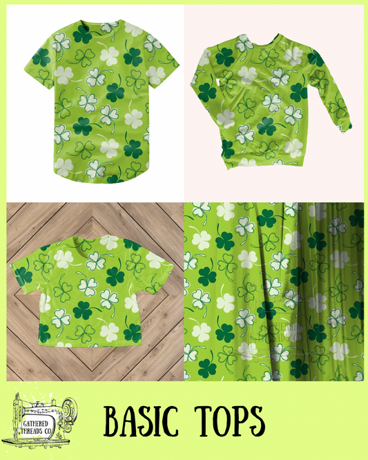 3 Leaf Clover  Basic Tops