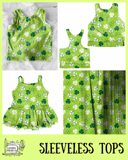 3 Leaf Clover  Sleeveless Shirts