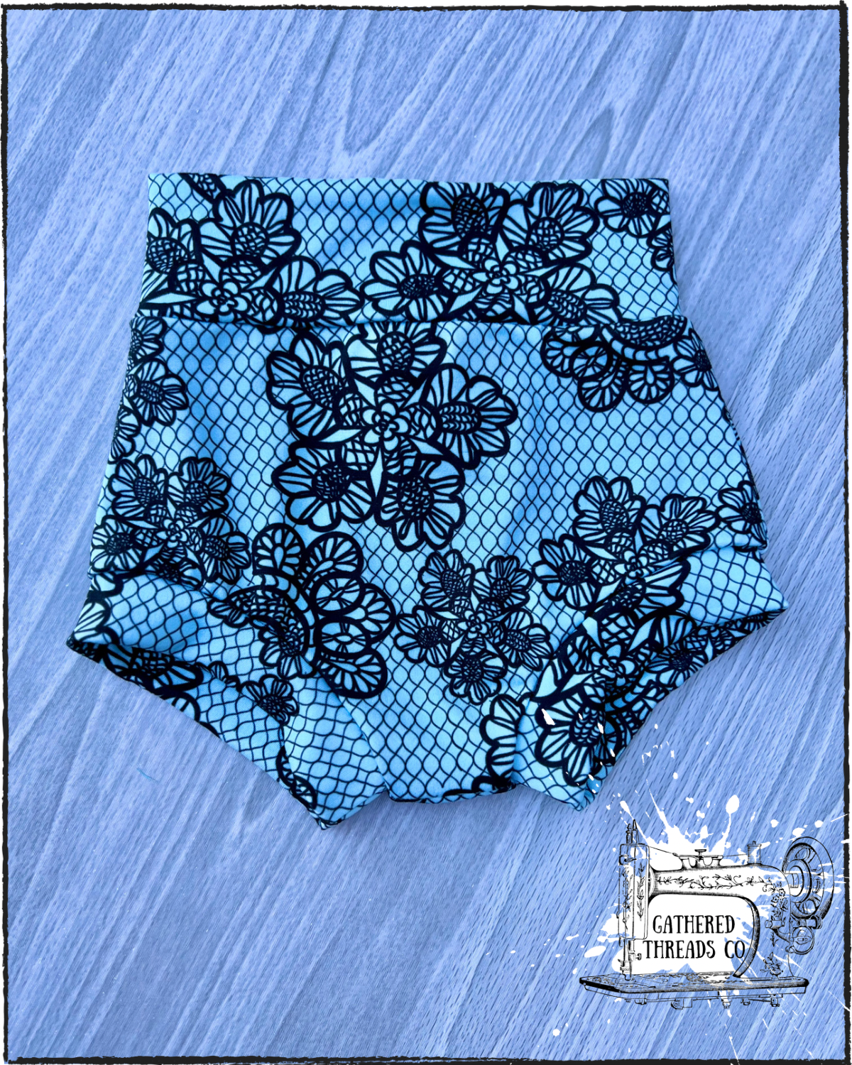 Blue Lace Bummies 12-18m *RTS