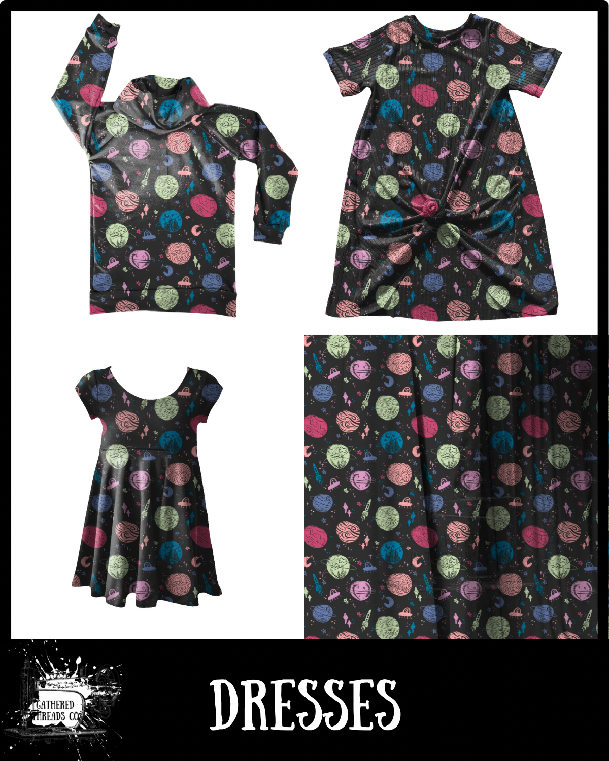 Space Doodles Dresses