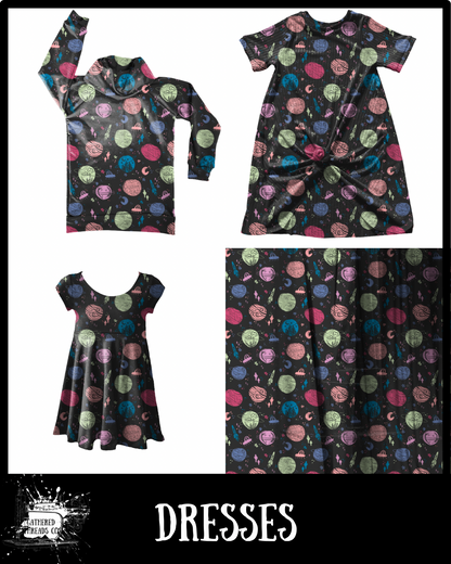 Space Doodles Dresses