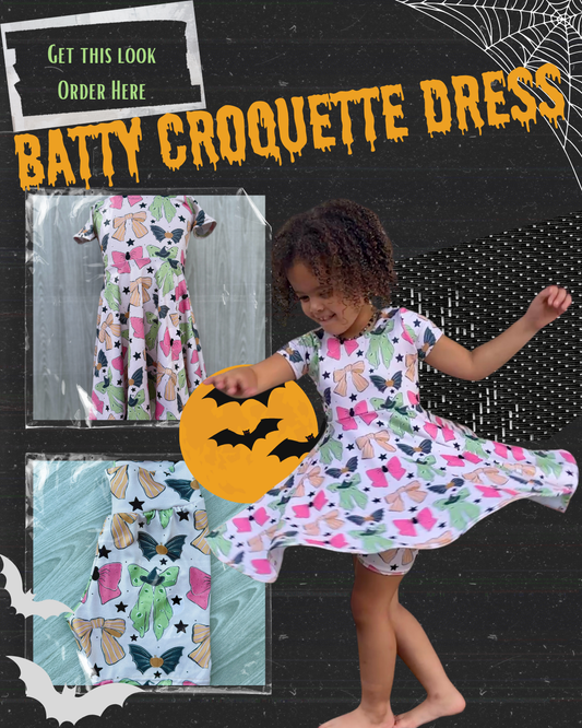 Spooky Threads Coquette Brielle Twirl Dress with added Bikers