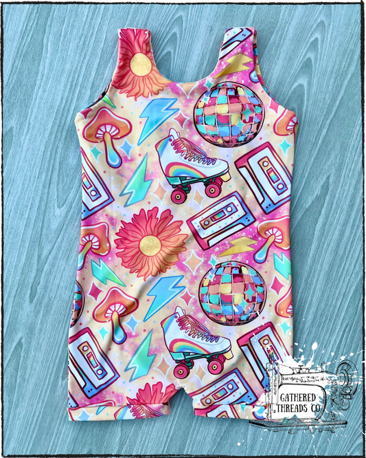 Brielle Sleeveless Shorties Leo 5T Groovy *RTS