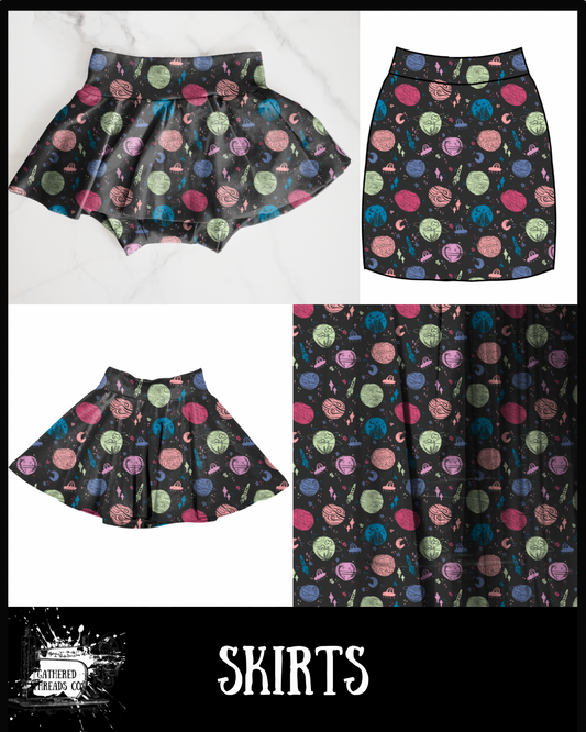 Space Doodles Skirts