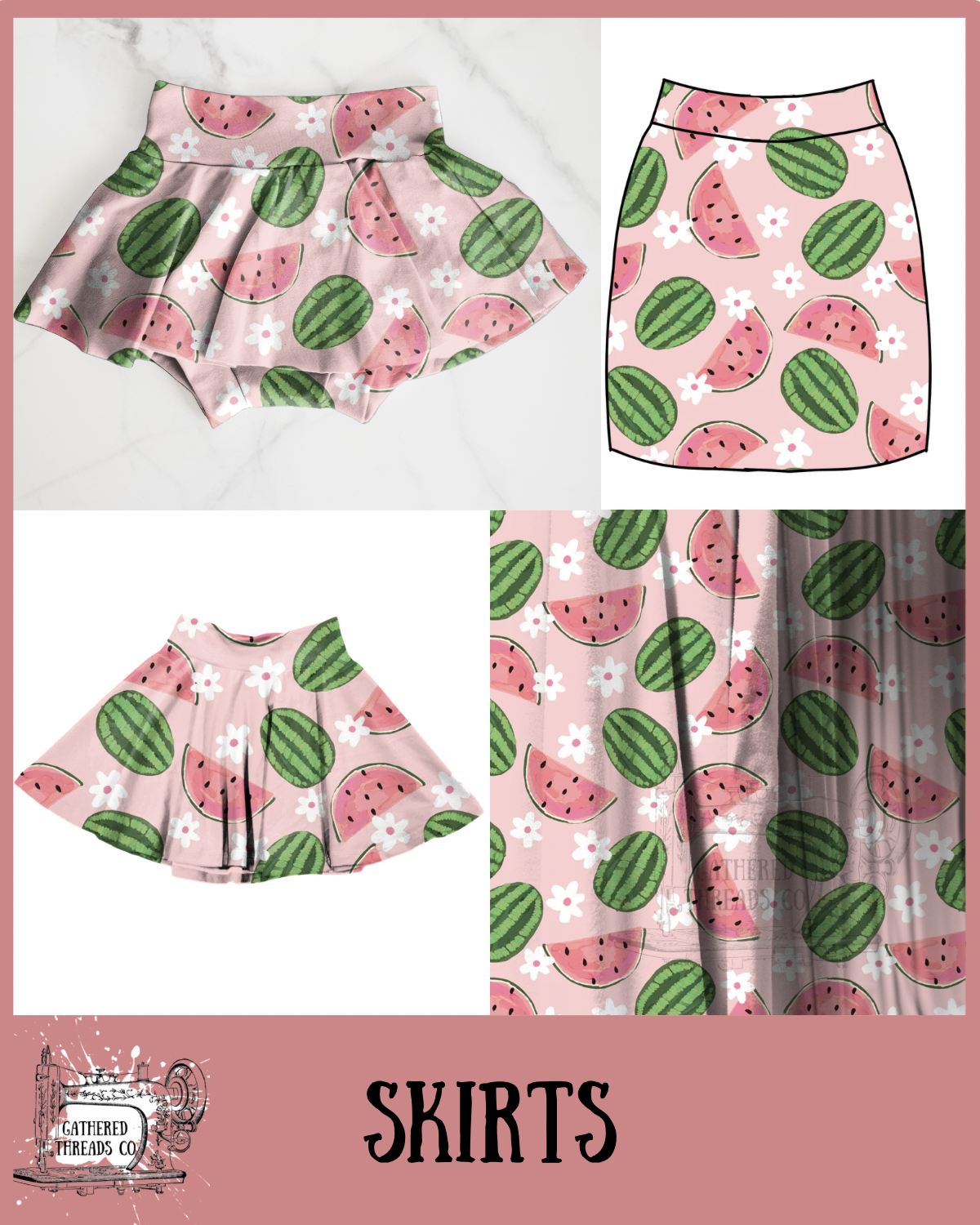 Watermelons Skirts