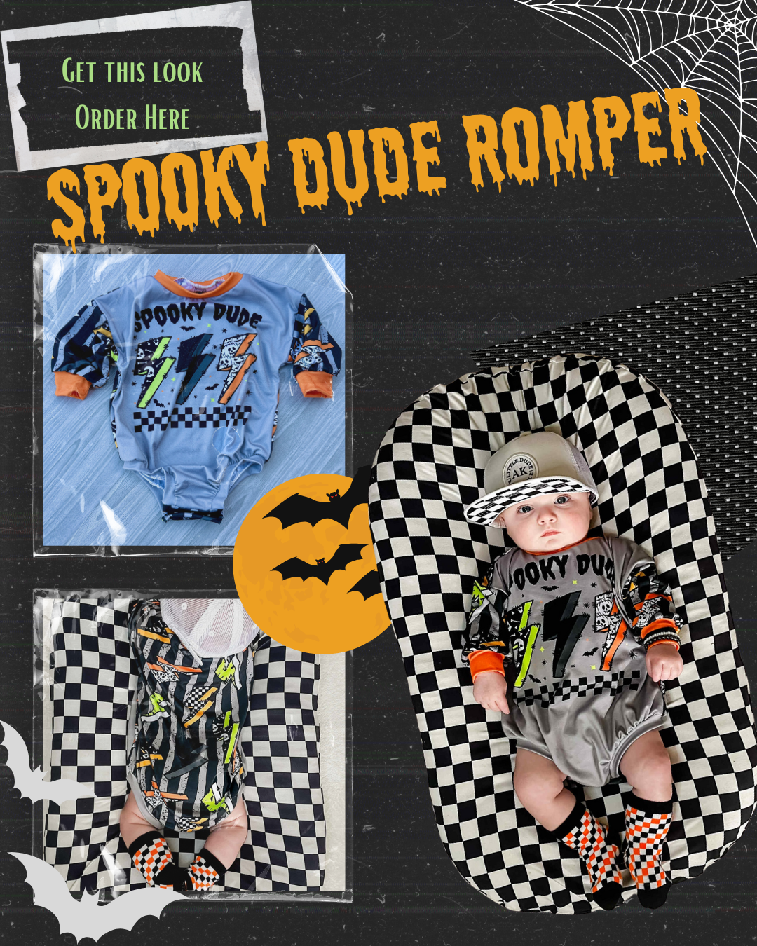 Spooky Threads Spooky Dude Sweater Romper