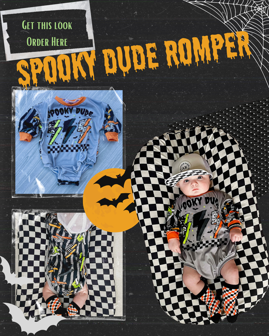 Spooky Threads Spooky Dude Sweater Romper