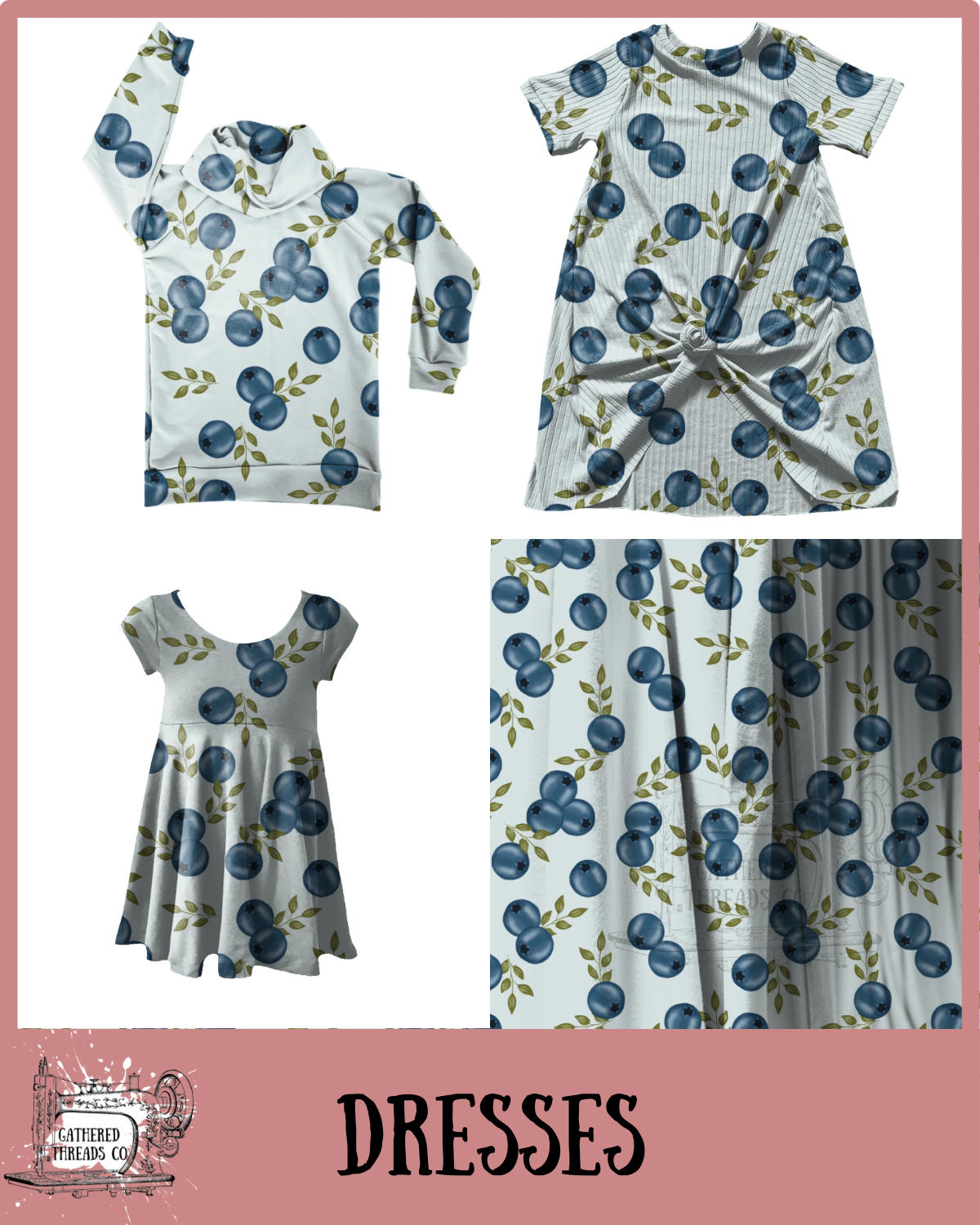 Blueberries Dresses