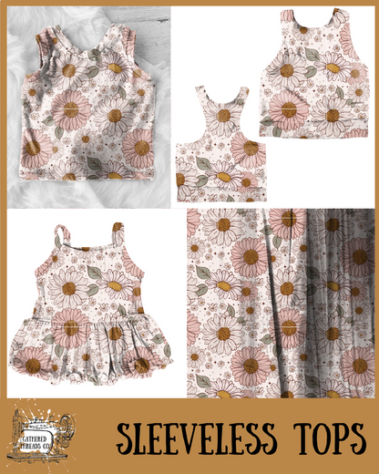 Boho Daisys Sleeveless Shirts