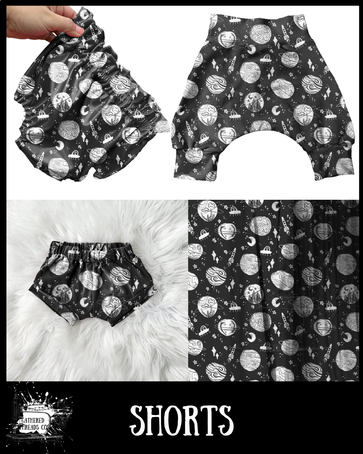 Space Doodles Shorts