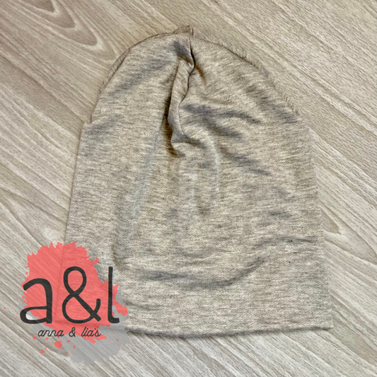 Solid Light Gray Beanies *RTS