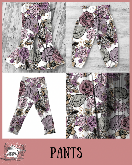 Floral Moth Pants