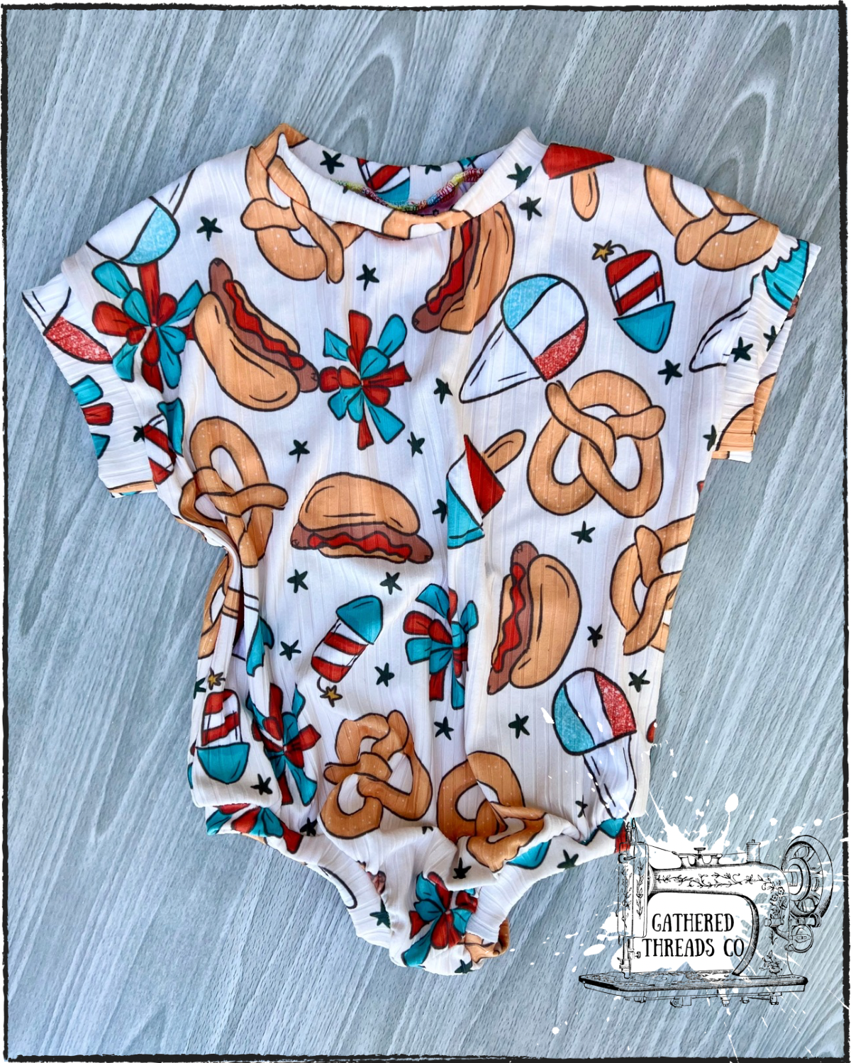 12-18M FOJ Foodie Tee Romper *RTS