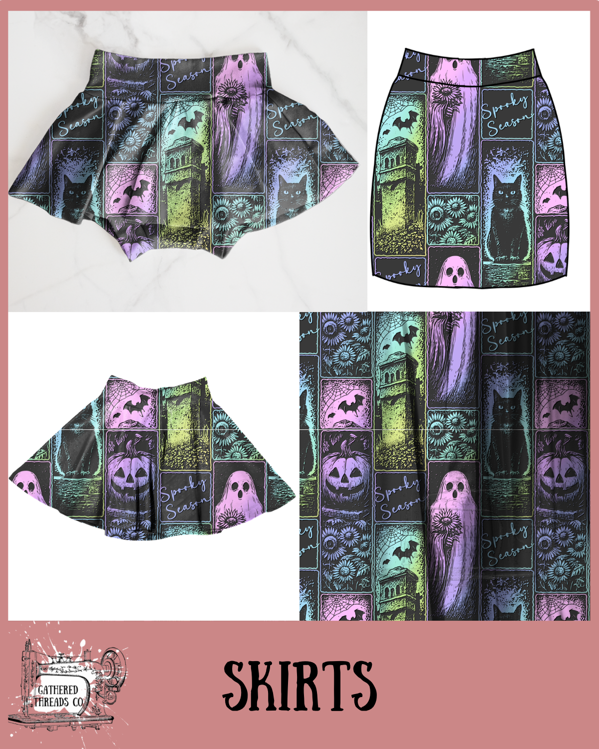 Ghostly Threads Skirts