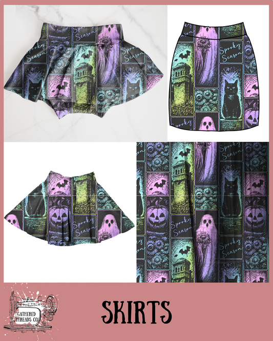 Ghostly Threads Skirts