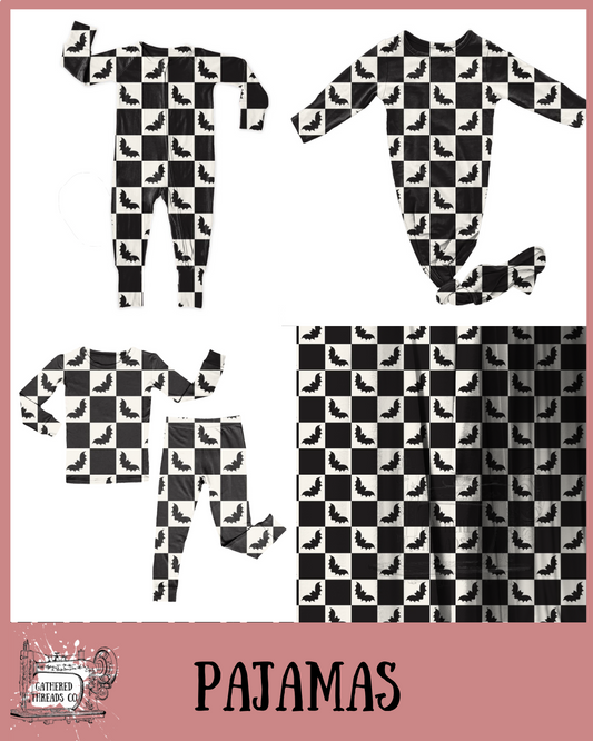 Ghostly Threads Ribbed Pajamas