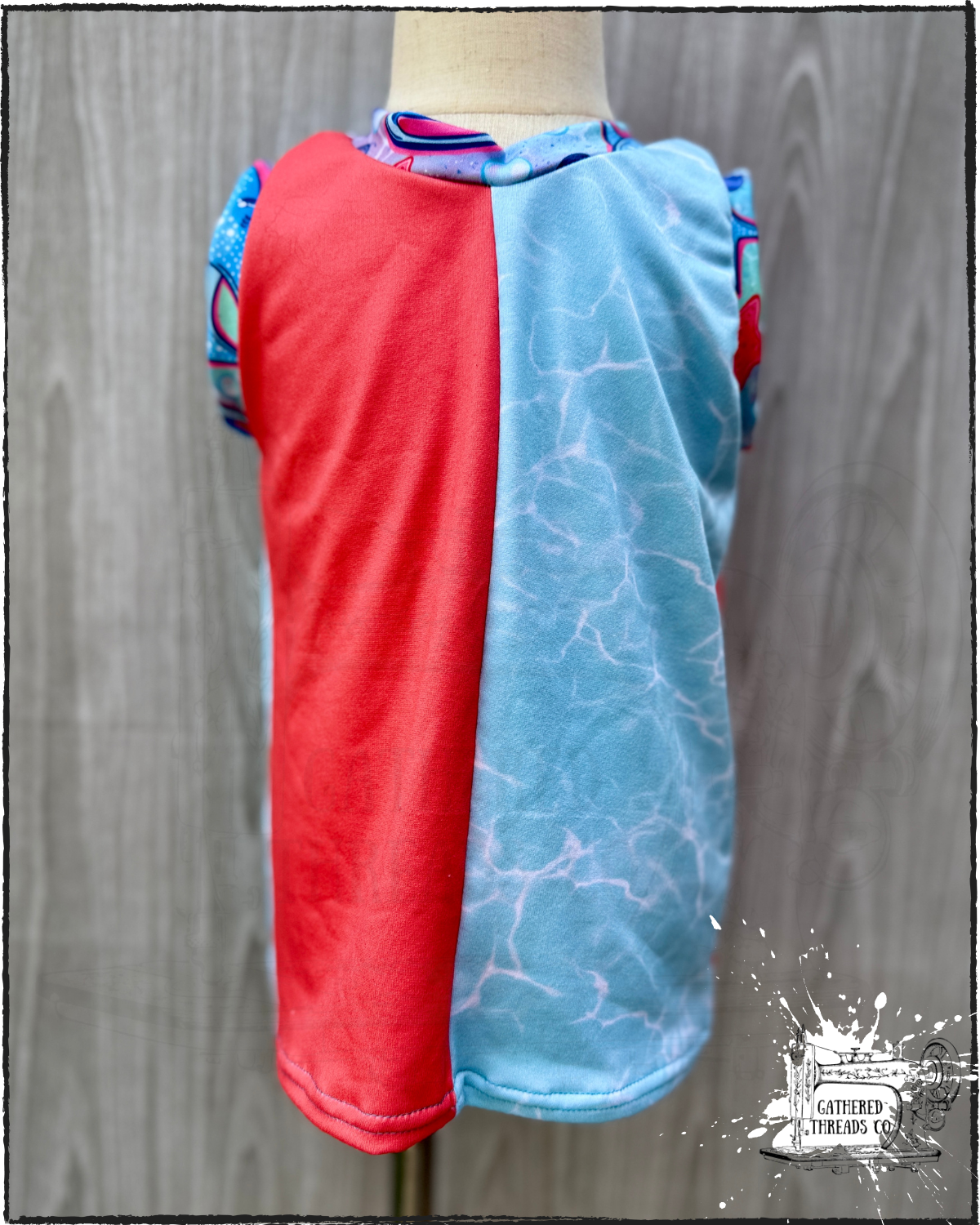 Whale Shark Tale Skirted Bummies & Colorblock Tank