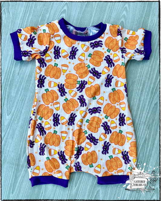 Cute Pumpkin Cottage Romper 2T *RTS