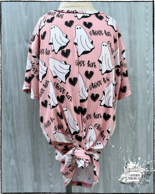 6/7 T-Shirt Dress Ghost Him Dress *RTS