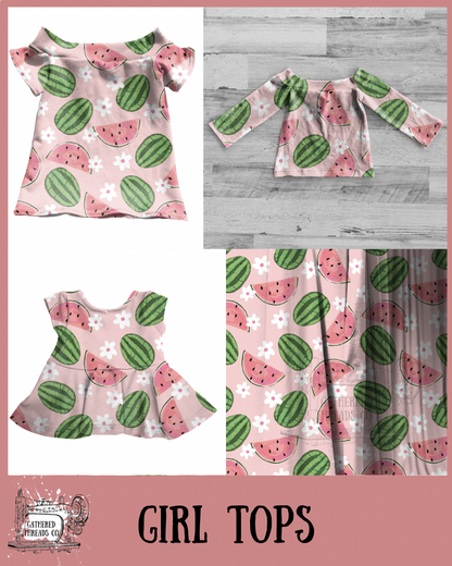 Watermelons Girl Tops