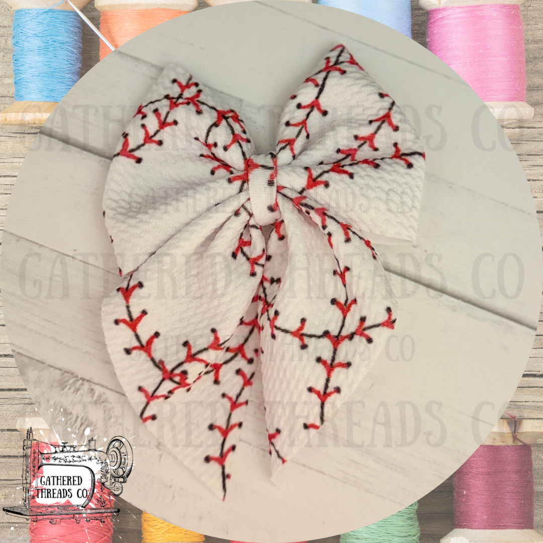 Baseball Stitching Bows