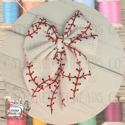 Baseball Stitching Bows