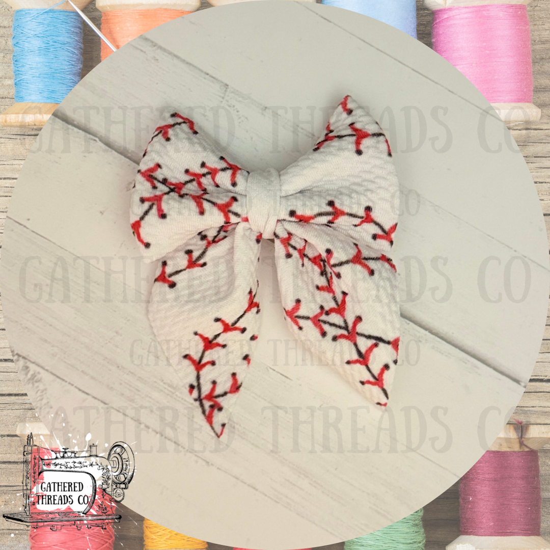 Baseball Stitching Bows