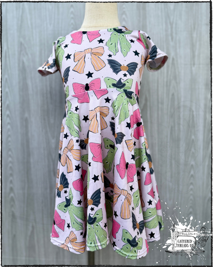 Spooky Threads Coquette Brielle Twirl Dress with added Bikers