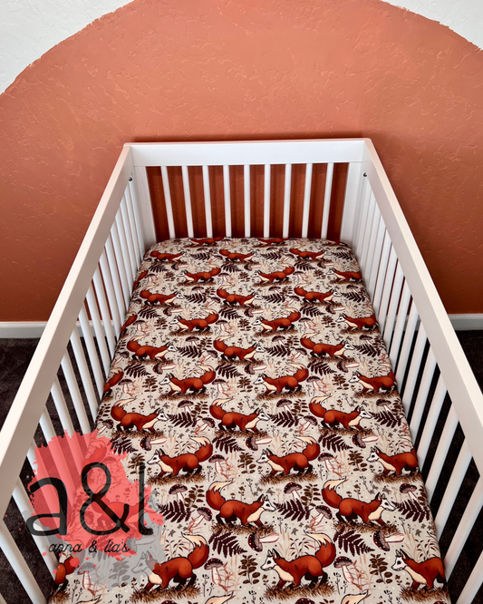 Custom Fitted Crib Sheet 100% Cotton