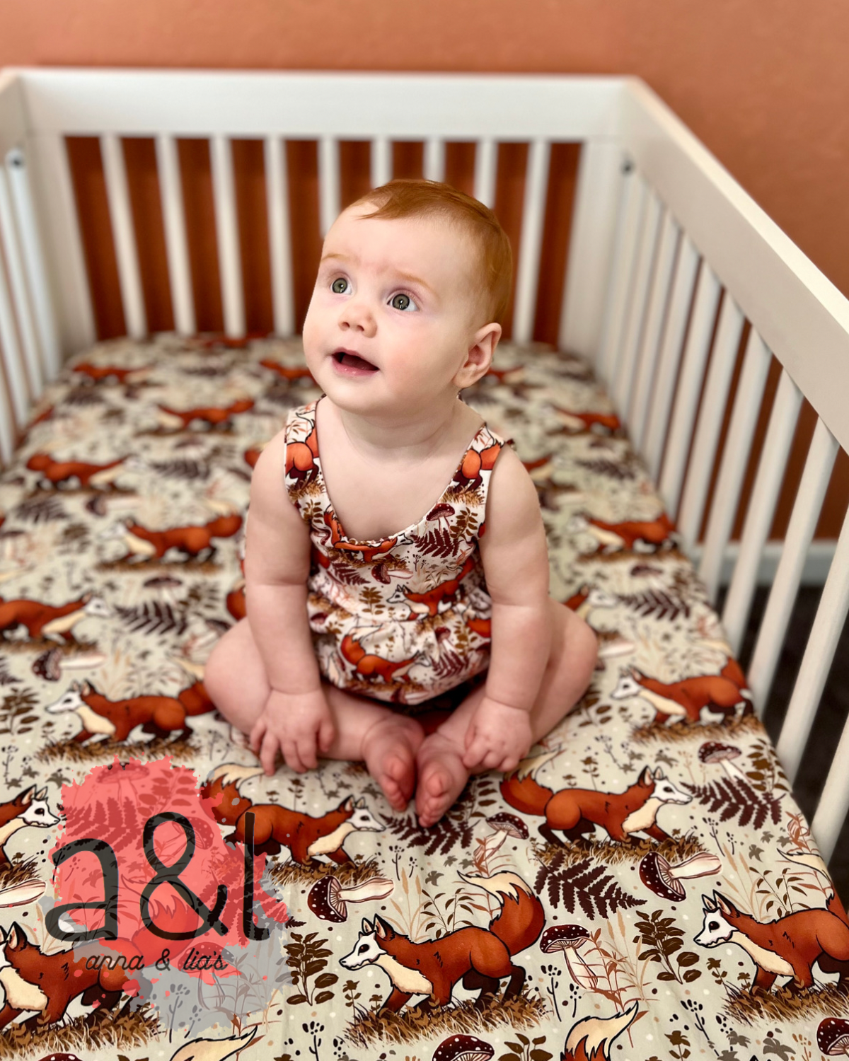 Custom Fitted Crib Sheet 100% Cotton