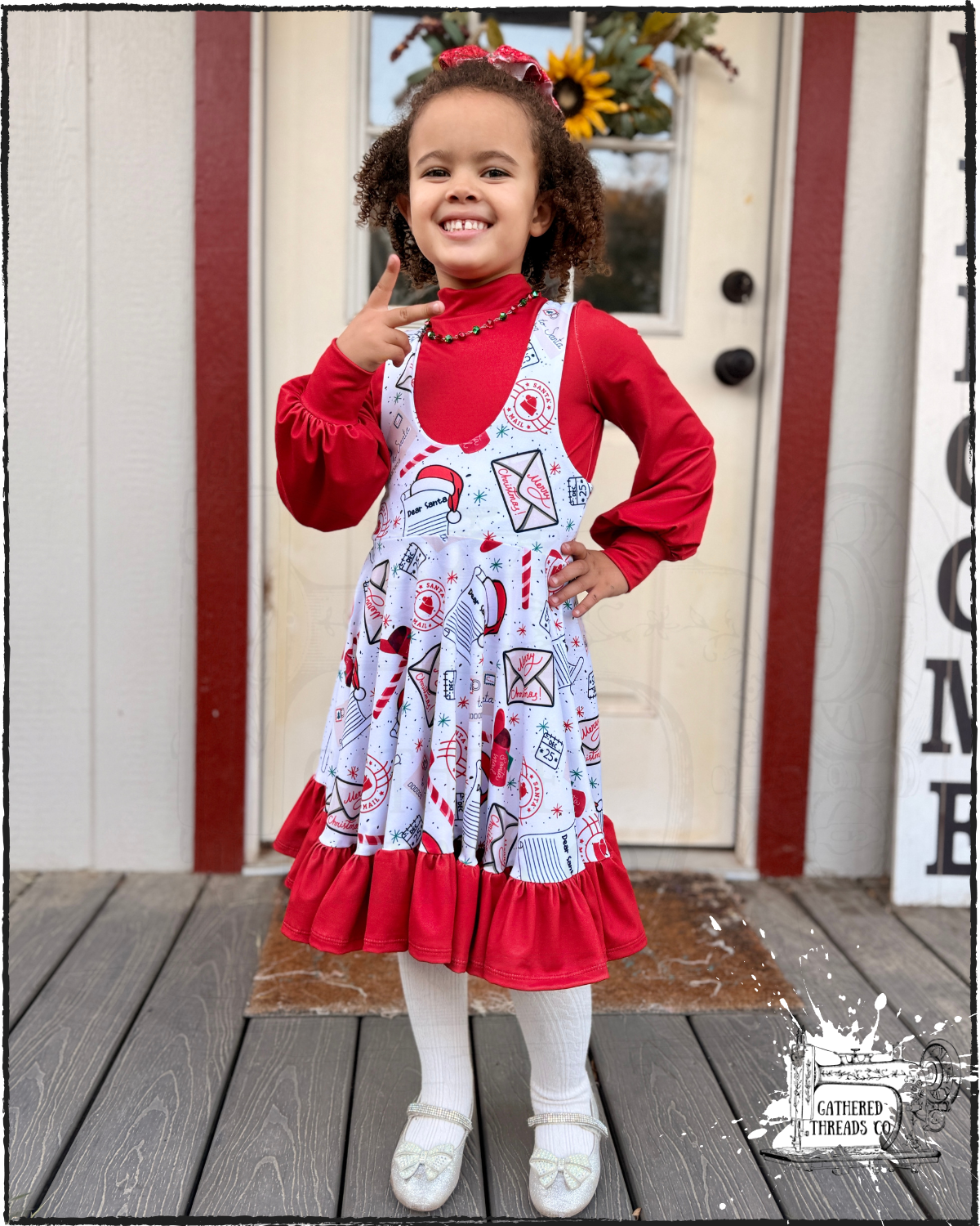 Letters to Santa Pinafore & Mock Turtle Neck