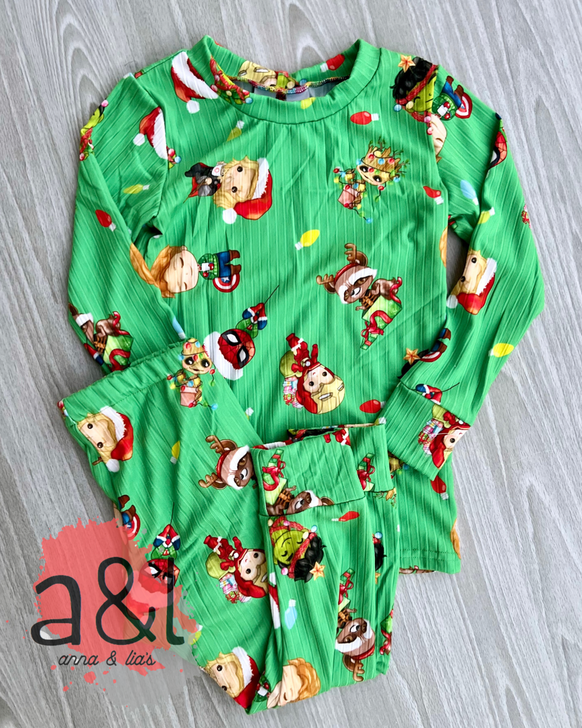 4T Super Hero Christmas PJs *RTS