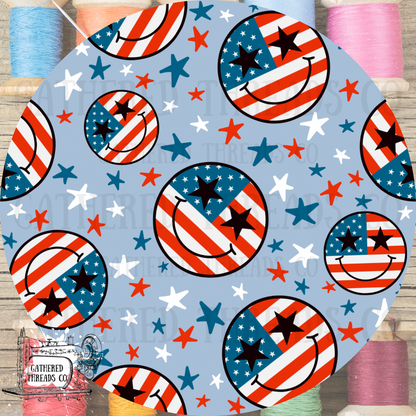 Blue Smiley Flags Shorts
