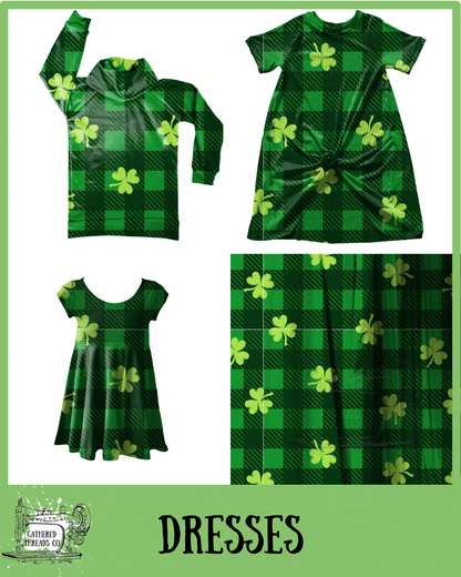 Clover Plaid  Dresses