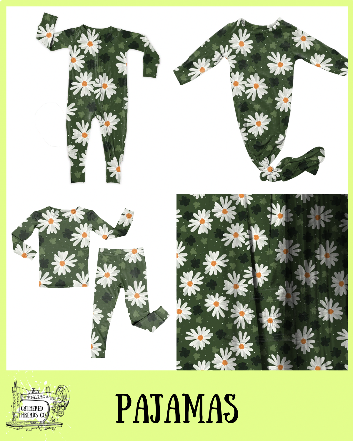 Daisy Luck  Ribbed Pajamas