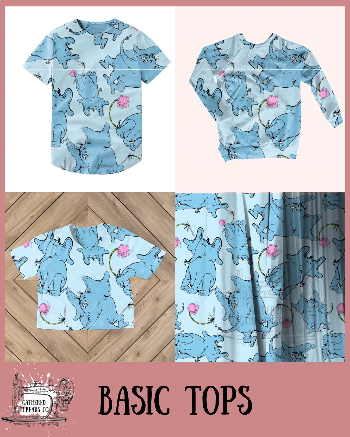 Elephants Basic Tops