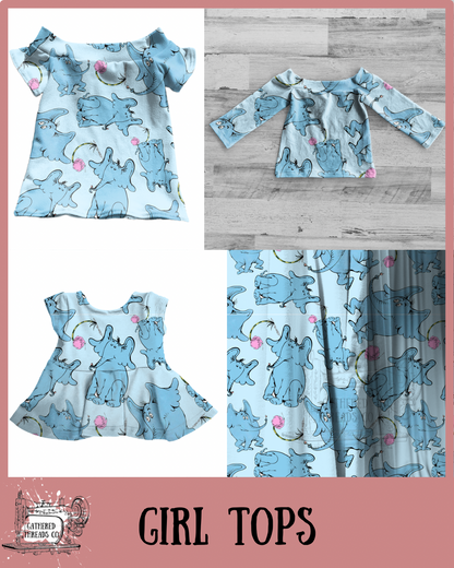 Elephants Girl Tops