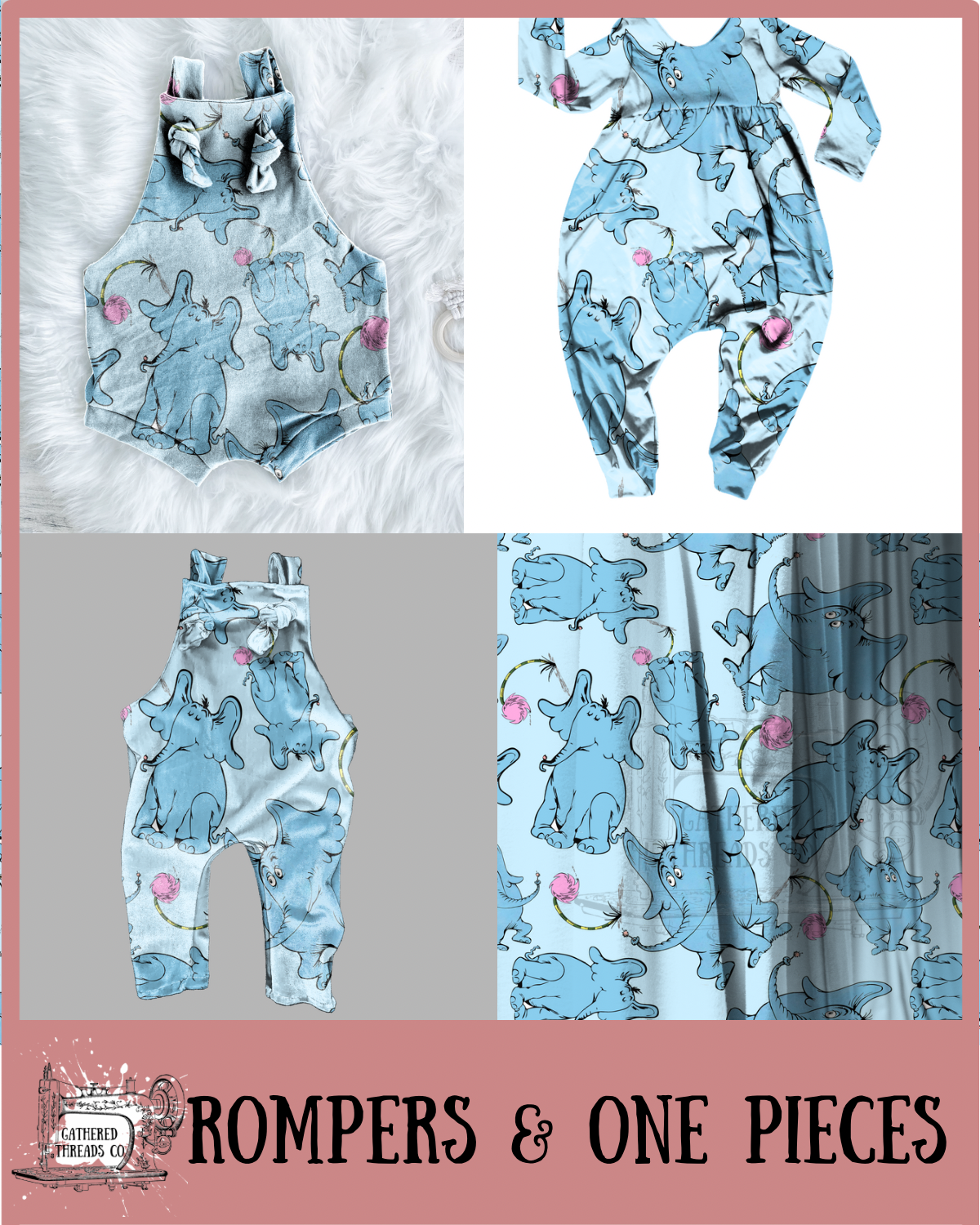 Elephants Rompers & One Pieces